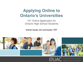 Applying Online to Ontario’s Universities