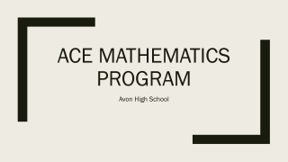 Ace Mathematics Program