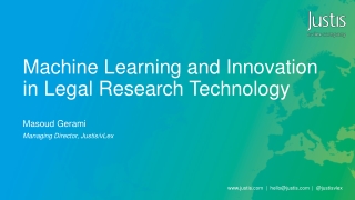 Machine Learning and Innovation in Legal Research Technology