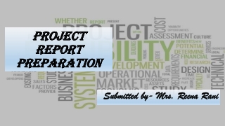 PROJECT REPORT PREPARATION