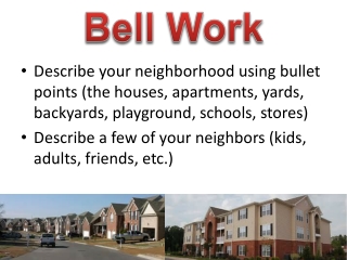 Bell Work