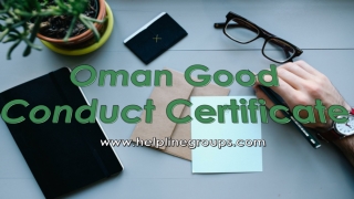 Good Conduct Certificate Oman