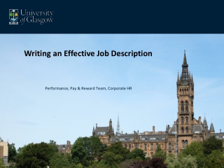 Writing an Effective Job Description