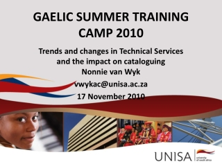 GAELIC SUMMER TRAINING CAMP 2010