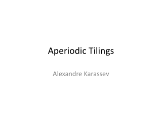 Aperiodic Tilings
