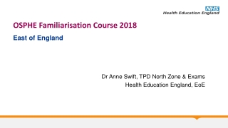 OSPHE Familiarisation Course 2018