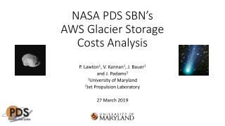 NASA PDS SBN’s AWS Glacier Storage Costs Analysis