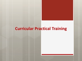 Curricular Practical Training