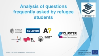 Analysis of q uestions frequently asked by refugee students