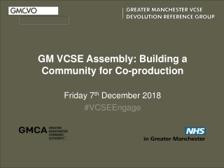 GM VCSE Assembly: Building a Community for Co-production