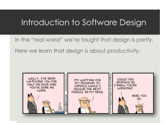 Introduction to Software Design