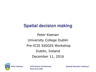 Spatial decision making