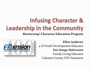 Infusing Character &amp; Leadership in the Community