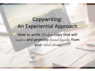 Copywriting: An Experiential Approach