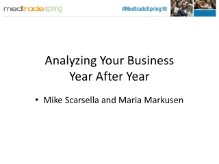 Analyzing Your Business Year After Year