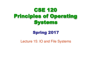 CSE 120 Principles of Operating