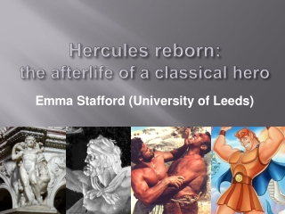 Hercules reborn: the afterlife of a classical hero