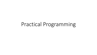 Practical Programming