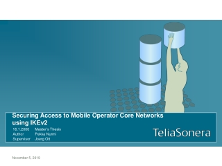 Securing Access to Mobile Operator Core Networks using IKEv2