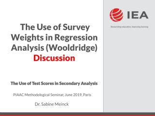 The Use of Test Scores in Secondary Analysis