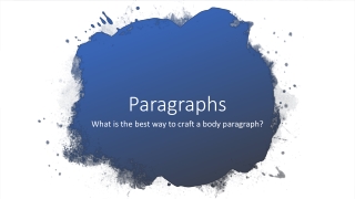 Paragraphs