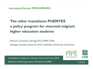 Interdiscipinary Program for Education Policy and Practice (PIPE )