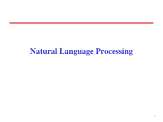 Natural Language Processing