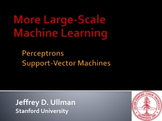 Perceptrons Support-Vector Machines