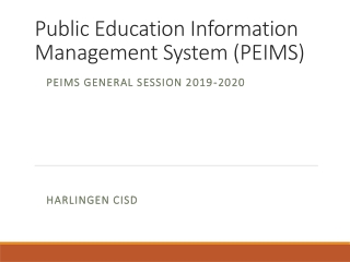 Public Education Information Management System (PEIMS)