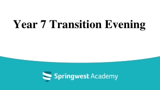 Year 7 Transition Evening