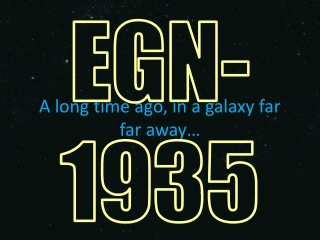 A long time ago, in a galaxy far far away…