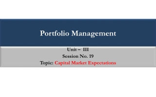 Portfolio Management