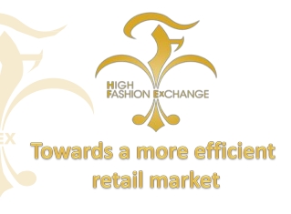 Towards a more efficient retail market