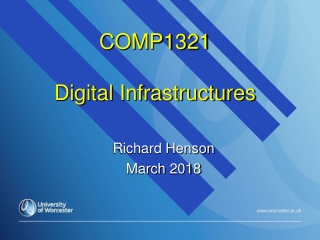 COMP1321 Digital Infrastructures