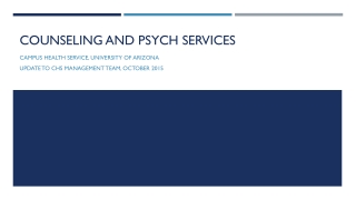 Counseling and Psych Services