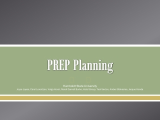 PREP Planning