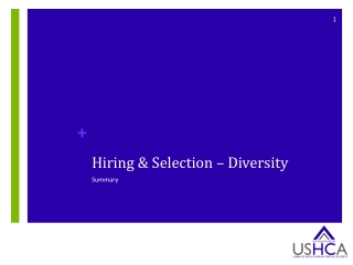 Hiring &amp; Selection – Diversity