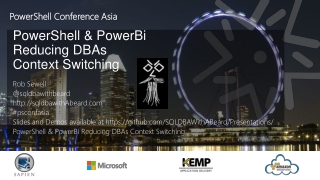 PowerShell &amp; PowerBi Reducing DBAs Context Switching