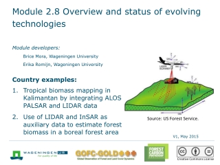 Module 2.8 Overview and status of evolving technologies