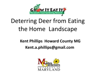 Deterring Deer from Eating the Home Landscape