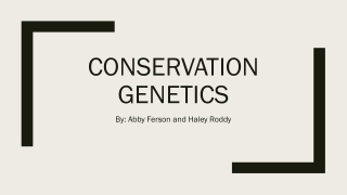 Conservation Genetics