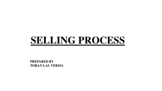 SELLING PROCESS