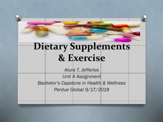 Dietary Supplements &amp; Exercise