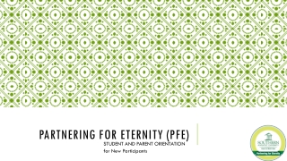 Partnering for Eternity (PFE)