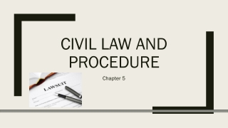 Civil Law and Procedure