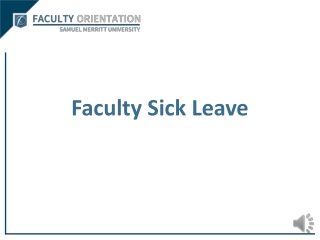 Faculty Sick Leave