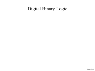 Digital Binary Logic