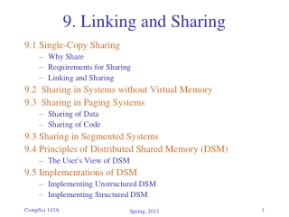 9. Linking and Sharing
