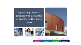 Supporting carers of patients who are at the end of life in the acute sector