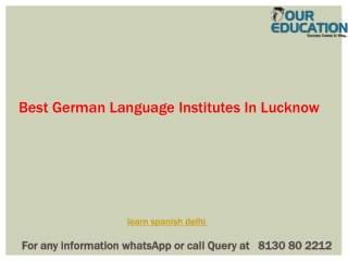 Best German Language Institutes In Lucknow